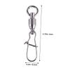 HONMEET Saltwater Fishing Gear 100pcs Stainless Steel Swivels Connector Fishing Tackle Accessories view 2