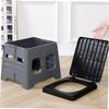 HONMEET Portable Folding Toilet for Adults Compact Easy Use Travel Potty for Camping Road Trips and Outdoor Activities Material Space-Saving Design view 4