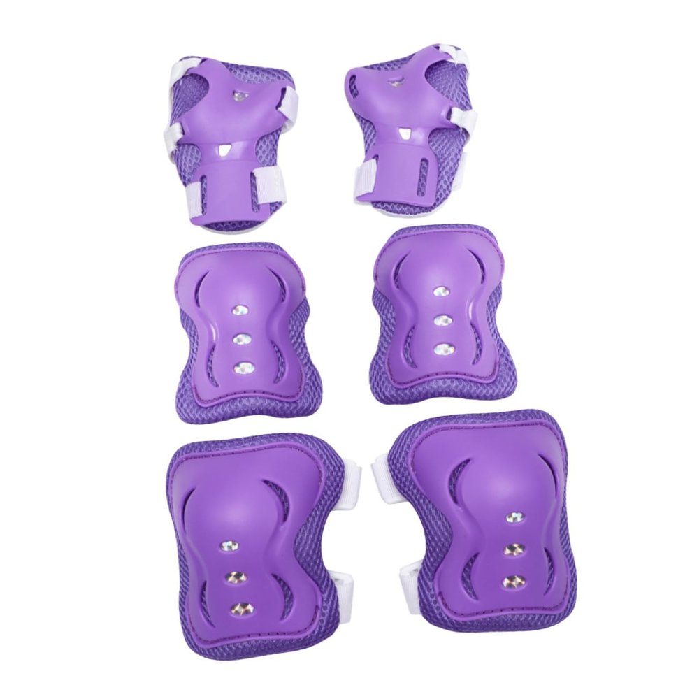 KICHOUSE Outdoor Sports Safety Kit 6pcs Elbow Wrist Knee Pads Cycling Skateboarding Boys and Girls Protective Gear Comfortable Fit