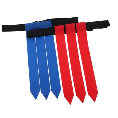 KOMBIUDA 2pcs Rugby Flag Belt Moveable Flags for Youth and Adults Wear-resistant Training Equipment for Football Games Includes and Belts