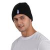QIKLMMA Eggplant Organic Vegetables Beanie for Men Women Winter Knit Hats Cuffed Skull Cap Ski Hat Black view 4