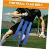 COOLHIYA 2pcs Rugby Flag Belt Wear-resistant Football Waist Training Flags for Youth and Adults for Outdoor Sports and Family Gatherings view 2