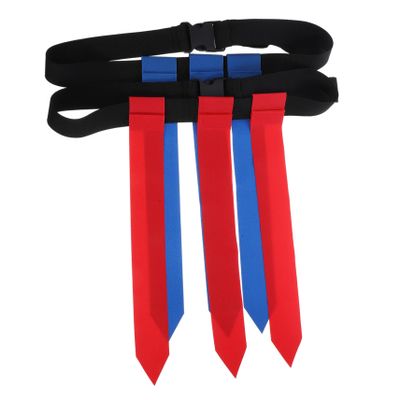 NAMOARLY 2pcs Adjustable Rugby Flag Belt Wear-resistant Football Waist Flags for Youth and Adults Training Includes for