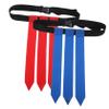 MOBUTOFU 2pcs Rugby Belt Flags Wear-resistant Football Waist Training Flags for Youth Adults Portable for Outdoor Games and Activities view 1
