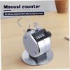 GARVALON 2pcs Baseball Pitch Counter Clicker Tally Counter Hand Clicker Metal Portable Hand Tally Robust view 3