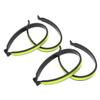 Mipcase 20pcs Reflective Cycling Trousers Bands Safety Night Riding Clips for Women Bike Leg Reflective Bands view 2