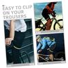 Mipcase 20pcs Reflective Cycling Trousers Bands Safety Night Riding Clips for Women Bike Leg Reflective Bands view 4