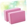 COOLHIYA High Density Eva Yoga Block Yoga Dance Practice Brick Home Exercise Blocks Yoga Props Pink for Balance Flexibility view 3