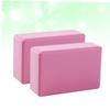 COOLHIYA High Density Eva Yoga Block Yoga Dance Practice Brick Home Exercise Blocks Yoga Props Pink for Balance Flexibility view 4