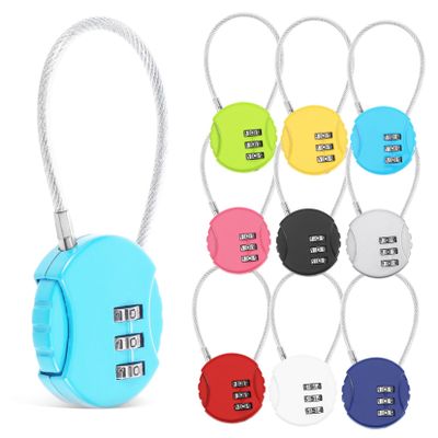 ARTIBETTER 10pcs Backpack Locks Luggage Locks Steel Rope for Suitcases Travel Security Easy to Carry