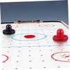 BCOATH 1set Air Hockey Paddles and Pucks Air Hockey Accessories Felt Pads and Red Balls for Indoor Fun for Boys and Girls and view 2