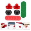 BCOATH 1set Air Hockey Paddles and Pucks Air Hockey Accessories Felt Pads and Red Balls for Indoor Fun for Boys and Girls and view 4