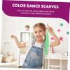AOKWAWALIY 12pcs Children Dance Scarf Play Scarves Scarfs Veil Juggling Scarves Summer Silk Summer Silk Scarf for Hair for Play Rayon view 4
