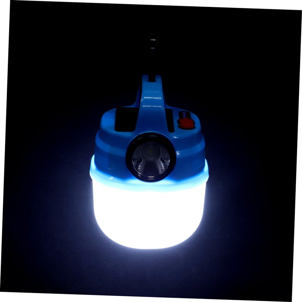 SKISUNO Solar Rechargeable Camping Light Portable Led Tent Lamp Emergency Lamp Handheld Camping Accessory Outdoor Use