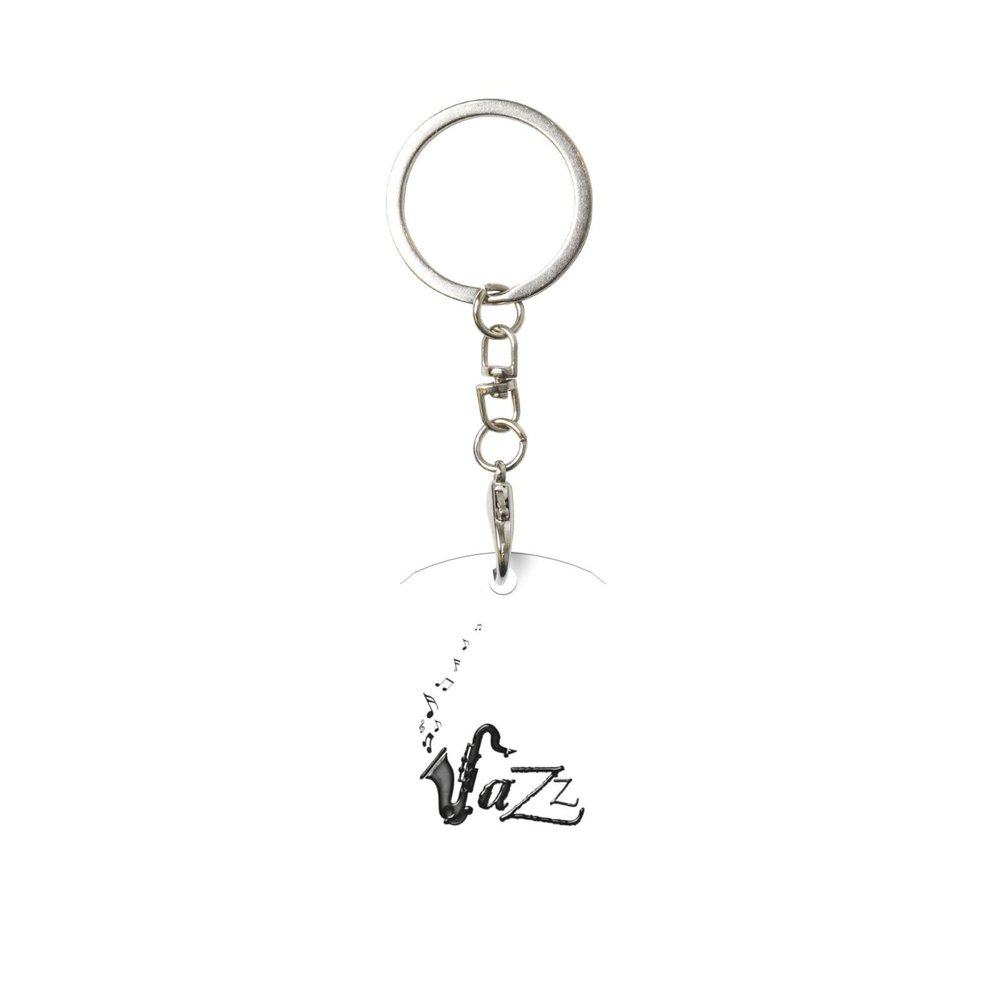 Wxenaiedk Jazz Saxophone Music Keychain With Keyring Clips Car Key Organizer