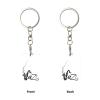 Wxenaiedk Jazz Saxophone Music Keychain With Keyring Clips Car Key Organizer view 3