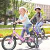 Betterland Folding Kids Bike,16 Inch Children Bicycle with Training Wheels and Dual Handbrakes Toddler Sport Bicycle for 3-9 Years Old Boys and Girls(Purple) view 3