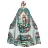 AKDODK Fairy Tale Mermaid03 Print Hooded Robe Cloak Halloween Cosplay Costumes For Adult Men Women Dark Party Capes view 1