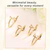 Heart Initial Stackable Rings, Adjustable Pinky Rings Cute Capital Letter Rings Heart Rings Non Tarnish Gold Rings Alphabet Gold Pinky Rings Jewerly Gift for Women (V) view 3