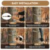 Panbofoda Climbing Sticks,Aluminum Non-Slip Hunting Climbing Steps,Lightweight Tree Climbing Hunting Gear Hunting Accessories for Tree Stands Set of 4,Fold Up Steps for Tree Stand view 3