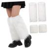 ROMISBABA 1set Plush Leg Warmers Wrist Cozy Warm Keeping for Christmas Cosplay Performance Costumes Comfortable Fashionable Versatile Accessories for Everyday Wear view 1