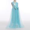 AFAVOM Toddler Girls Sleeveless Sequin Dress Princess Glitter Pageant Dress Birthday Prom Gown Formal Graduation Dress Sparkly Baptism Special Occasion Dress Wedding Flower Girl Dress Blue 3 Years view 2