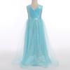 AFAVOM Toddler Girls Sleeveless Sequin Dress Princess Glitter Pageant Dress Birthday Prom Gown Formal Graduation Dress Sparkly Baptism Special Occasion Dress Wedding Flower Girl Dress Blue 3 Years view 3