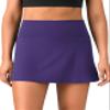 Colorfulkoala Dreamlux Skirts for Women High Rise Athletic Golf Tennis Skorts Built-in Shorts with Pockets(S, Mulberry Purple) view 1