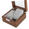 COLLBATH Rosewood Pattern Wooden Watch Box Position Display and Jewelry Storage Case Elegant Dust-resistant Organizer for Bracelets Necklaces Rings and Watches view 3