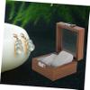 COLLBATH Rosewood Pattern Wooden Watch Box Position Display and Jewelry Storage Case Elegant Dust-resistant Organizer for Bracelets Necklaces Rings and Watches view 4