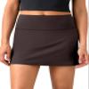 Colorfulkoala Dreamlux Skirts for Women High Rise Athletic Golf Tennis Skorts Built-in Shorts with Pockets(XS, Espresso) view 1