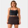 Colorfulkoala Dreamlux Skirts for Women High Rise Athletic Golf Tennis Skorts Built-in Shorts with Pockets(XS, Espresso) view 4