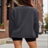 Trendy Queen Womens Spring Tops Oversized Long Sleeve T Shirts 2026 Basic Tee Fall Casual Workout Y2K Clothes DeepGrey S view 4