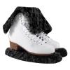 TUYUU Ice Skate Guards,Fuzzy Skate Guards for Hockey Skates Figure Skates Ice Skates.Ice Skate Blade Covers for Toddler Kids Youth Adults Men Women Boys Girls.Skate Soakers (Black#B, M) view 1