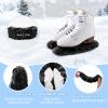 TUYUU Ice Skate Guards,Fuzzy Skate Guards for Hockey Skates Figure Skates Ice Skates.Ice Skate Blade Covers for Toddler Kids Youth Adults Men Women Boys Girls.Skate Soakers (Black#B, M) view 3