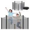 Trampoline Safety Net Replacement Trampoline Net Enclosure for 6ft/8ft/10ft/12ft Straight Poles Round Frame Trampolines(12ft(8 Poles)) view 1