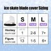 TUYUU Ice Skate Guards,Fuzzy Skate Guards for Hockey Skates Figure Skates Ice Skates.Ice Skate Blade Covers for Toddler Kids Youth Adults Men Women Boys Girls.Skate Soakers (Black#A, L) view 4