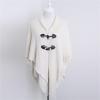 Dsgzkk Shawl Wrap Poncho With Button Winter Poncho Cape Shawl Women Cloak Shawl Wrap Poncho Ruana Cape Cardigan Sweater Open view 2