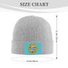 QIKLMMA Niagara Flag Beanie for Men Women Winter Knit Hats Cuffed Skull Cap Ski Hat Gray view 2