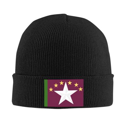 QIKLMMA Flag of Traverse City Beanie for Men Women Winter Knit Hats Cuffed Skull Cap Ski Hat Black