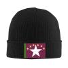 QIKLMMA Flag of Traverse City Beanie for Men Women Winter Knit Hats Cuffed Skull Cap Ski Hat Black view 1