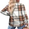 OFEEFAN Crewneck Sweatshirts Women Graphic Womens Fall Fashion 2026 Plaid Khaki M view 3