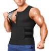 Junlan Sauna Suit for Men 2 in 1 Waist Trainer Sauna Shirt for Men Sweat Band for Stomach(Silver,6X-Large) view 1