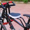 Front Toddler Bike Seat Adjustable Pedal Height Sturdy Iron Mountain Bike Safety Seat Kids Suitable for Children from 2 to 6 Years Old Easily Fold view 2