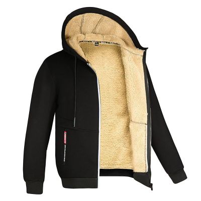 XUNRYAN Fall 2024 Hoodies for Men Women Sherpa Fleece Jacket Lightweight Zip Up Jackets Winter Warm Coat Anorak Parka Fashion Clothes