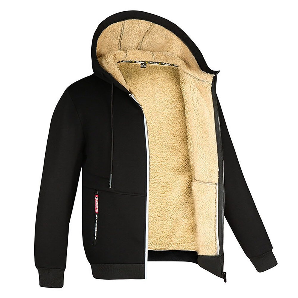 XUNRYAN Fall 2024 Hoodies for Men Women Sherpa Fleece Jacket Lightweight Zip Up Jackets Winter Warm Coat Anorak Parka Fashion Clothes