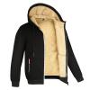 XUNRYAN Fall 2024 Hoodies for Men Women Sherpa Fleece Jacket Lightweight Zip Up Jackets Winter Warm Coat Anorak Parka Fashion Clothes view 1