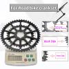 HWEVDHJ Bike Crank Arm Set 165/170/172.5/175mm Road Bike Crankset Hollow Integrated Crank Set 50-34T/52-36T/53-39T Double Chainring Crankset 7-12Speed(52-36T,172.5mm) view 3