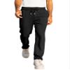 JMIERR Mens Casual Joggers Pants - Drawstring Cargo Pants Hiking Outdoor Twill Track Jogging Sweatpants Pants, S,Black view 1