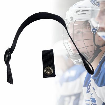 asdmm Hockey Helmet Chin Strap with Single Snap, Ice Hockey Headgear Replacement Parts (B)